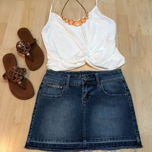 Bubblegum Jean Skirt